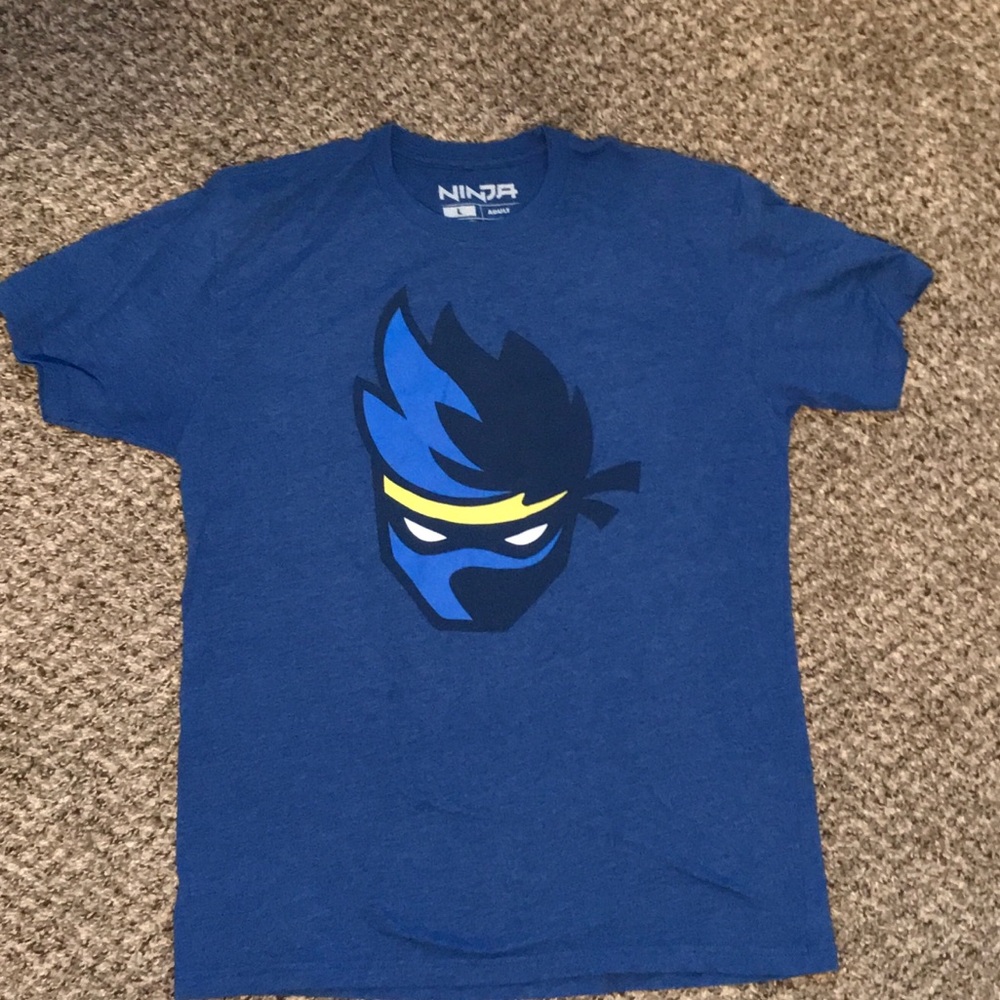Team Ninja Graphic Blue T-Shirt Size Large